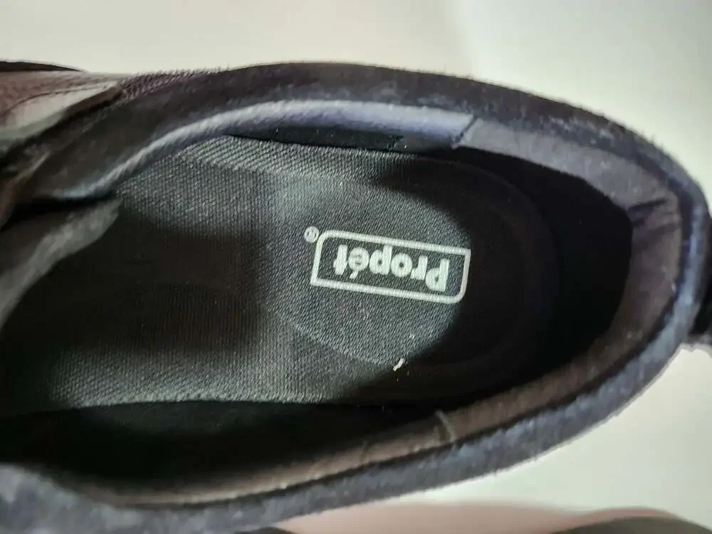 Propét Prescott Black Leather Fisherman Sandal MSA023L Men's Size 17 Medium